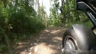 Riding Dualtron Victor e-scooter - Second test of GoPro mounted on deck ... survived