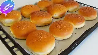 Şok Şok Şok ❗️Bu Hamburger Ekmeği Tarifi Başka Yerde Yok 🤩🤩Orjinal Hamburger Ekmeği Tarifi