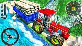 Hill Cargo Tractor Trolley Driver - Offroad Driving Farming Simulator (Android GamePlay)