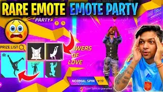 Flower Of Love Emote 🤑 | All Rare Emote In Emote Party Event 😲 #shorts #short
