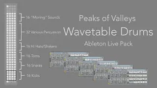 Peaks of Valleys Wavetable Drums (Ableton Live Pack)