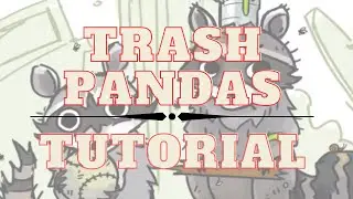 Trash Pandas tutorial (EASY FOR KIDS TO LEARN)!