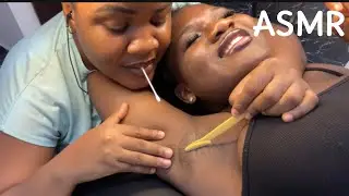 ASMR✨Deep Belly Button Tickling Massage, Armpit Shaving & Cleaning, Ear Cleaning, Soft Whispers 