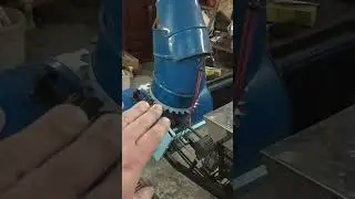 Самая простая система натяжения ремней на минитракторе 