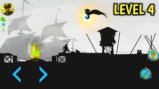 Pirate Arcade Level 4 | Ninja Arashi Like game | Ninja Arashi 2 Gameplay
