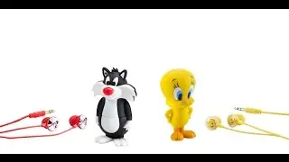 Looney Tunes Tweety & Slyester MP3 players Unboxing