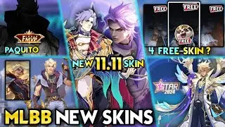 FREE MORE 4 SKIN? | 11.11 SKIN & ASL SKIN 2024 | PAQUITO FINALS MVP SKIN - Mobile Legends #whatsnext