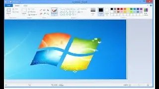 how to make WINDOW 7 LOGO on ms paint?