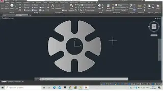 AutoCAD 2D practice - Polar Array 
