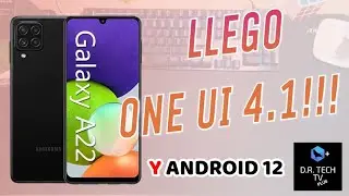 GALAXY A22 ONE UI 4.1 Y ANDROID 12 YA!!!