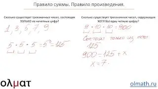 Комбинаторика 1. Вводное занятие.  Правила суммы и произведения. Часть 3