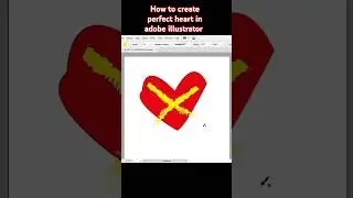 How to create perfect Heart in adobe illustrator ❤️ #heartdesign #pentool #adobeillustrator #art