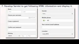 Html User Input Page for Java Servlet