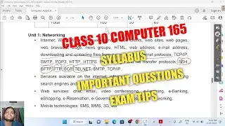 Computer Applications CLASS X (Code 165) (2022-23)