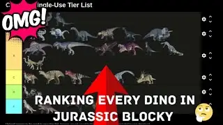 RANKING EVERY DINO IN JURASSIC BLOCKY|ROBLOX| 