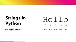 Strings in Python | How to create Strings | Python Lectures |
