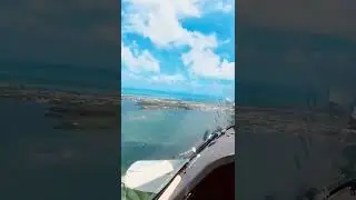 Landing in the keys in a Piaggio