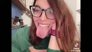 Size matters, she got a long tongue!!! 