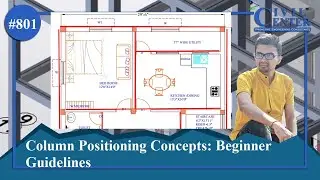 Basic Concept of Column Positioning|| Column Layout for a Residential Building