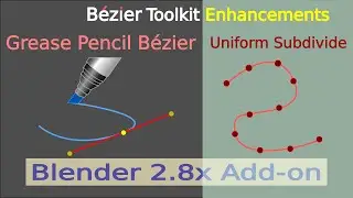 Grease Pencil Bezier & Uniform Subdiv | Blender 2.8x Free Add-on