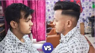 Testing The Latest Two Sides Slope Haircut #hairbyrahul