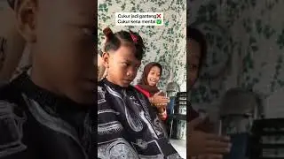 BOCIL KENA MENTAL CUKUR RAMBUT DITEMANI AYANG 
