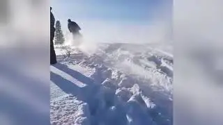 Снегоход на дыбах