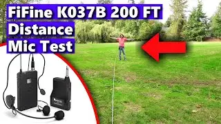 FiFine K037B Mic Test Review Best Cheap Budget Lavalier Headset Wireless Microphone System Under $40