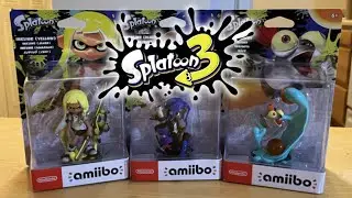 Splatoon 3 Amiibo UNBOXING | Inkling (Yellow) + Octoling (Blue) + Small Fry