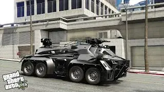 Michael with MIKE Armored 8X8 Raptor in Lively World Expansion Mod - GTA V
