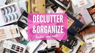 DECLUTTER WITH ME: Lashes and Nails | Jerlyn Phan