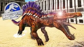 UBER ESPINOSAURUS DINOSAURIO HÍBRIDO CREADO CON LA TEORÍA DE HIBRIDACION HUMANA JURASSIC WORLD 2 Ark
