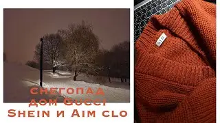 Распаковка с Shein и  Aim clo, снегопад и дом Gucci || влог 7