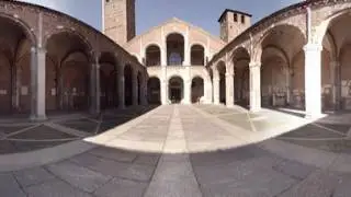 360 video: Basilica of Sant'Ambrogio, Milan, Italy