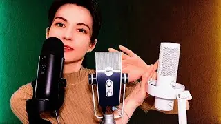 АСМР🎙️Близкий шёпот ОДНОВРЕМЕННО на три СТЕРЕО микрофона  🎤ASMR🔸Whisper to three mics simultaneously