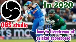 How to live stream of cricket scoreboard.
