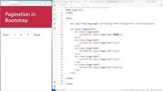 Pagination in Bootstrap 5- Funku Coder | Bootstrap 5 tutorial for beginners