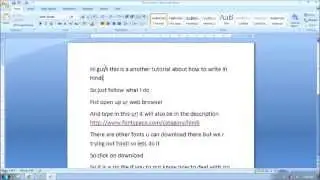How To Write Hindi In Microsoft Word (Tutorial)