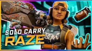 This is how I carried my team with raze in Valorant #raze #valorant