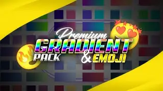 Premium Gradient and Emojis pack for GFX designer| photoshop, pscc, elements | graphilic