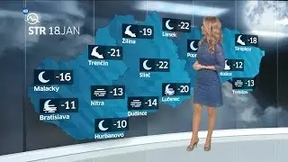 Mirka Almásy Slovakia Weather Presenter 18.1.2017
