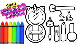 How to draw a Makeup Tools - Storytelling: Unicorn Dress Up Game
