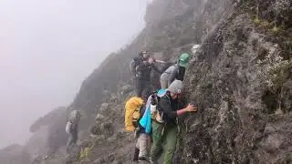 The famous Barranco wall Kissing Rock Kilimanjaro
