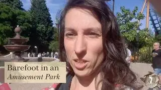 Barefoot to the rollercoster park in Ieper 🦶