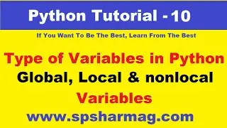 10 - Types of Variables in Python