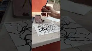 Открытка в технике нейроарт. Туториал