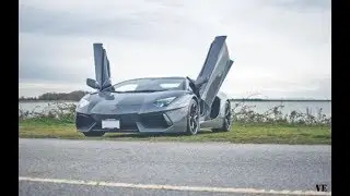 Ride in Lamborghini Aventador Roadster - Accelerations and LOUD Sounds