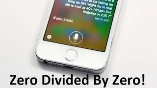 Siri - What's Zero Divided By Zero! (Joke)