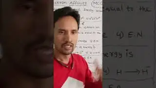 ELECTRON AFFINITY MULTIPLE CHOICE QUESTIONS #shorts