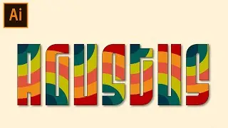 TUTORIAL EFEK TEKS MULTICOLOR DI ADOBE ILLUSTRATOR